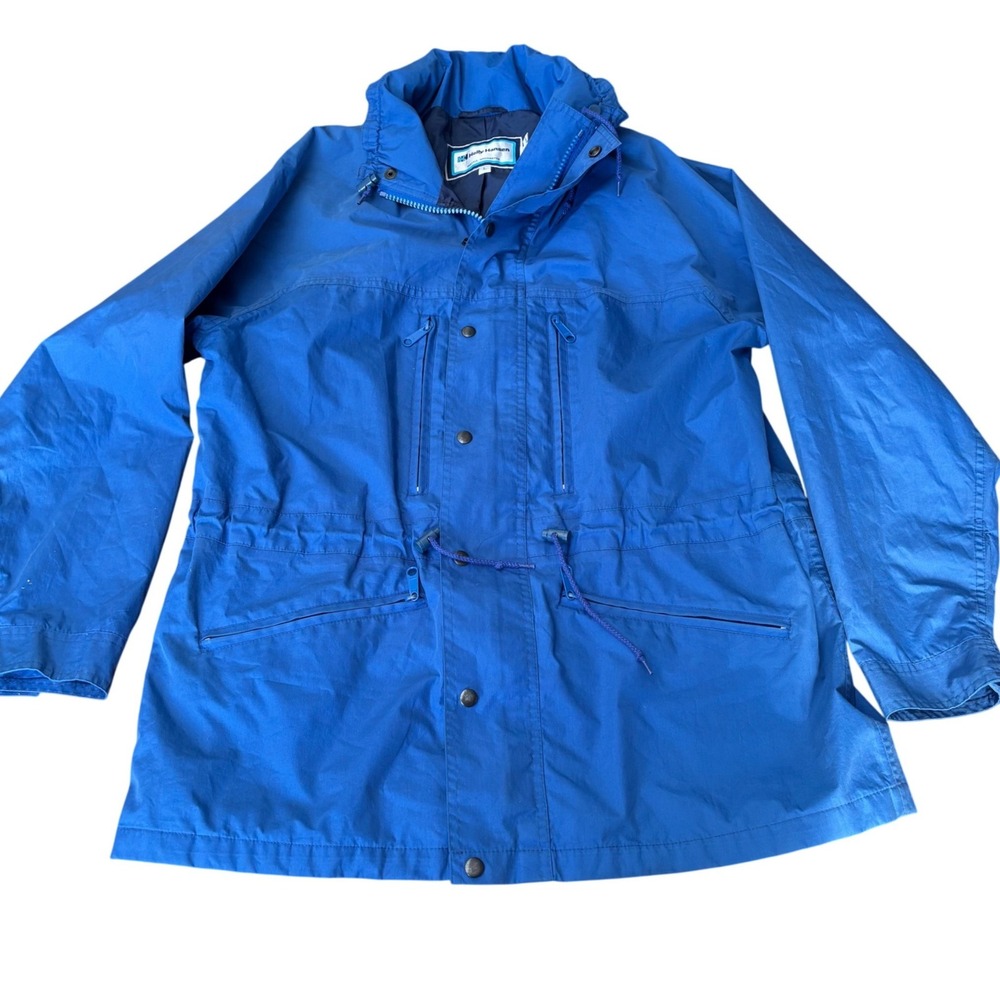Vintage 1983 Helly Hansen G330 Gore-Tex Mountain Parka Jacket Blue Men's L